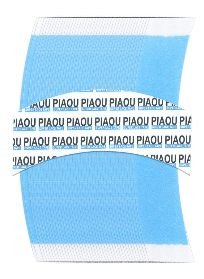 piaou Wig Tape Double Sided 58pcs Lace Front Tape for Wigs Waterproof Lace Tape for Wigs Strong Hold Wig Adhesive Strips Toupee Tapes Hairpiece - Image 1